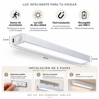 LAMPARA LED INALÁMBRICA CON SENSOR DE MOVIMIENTO